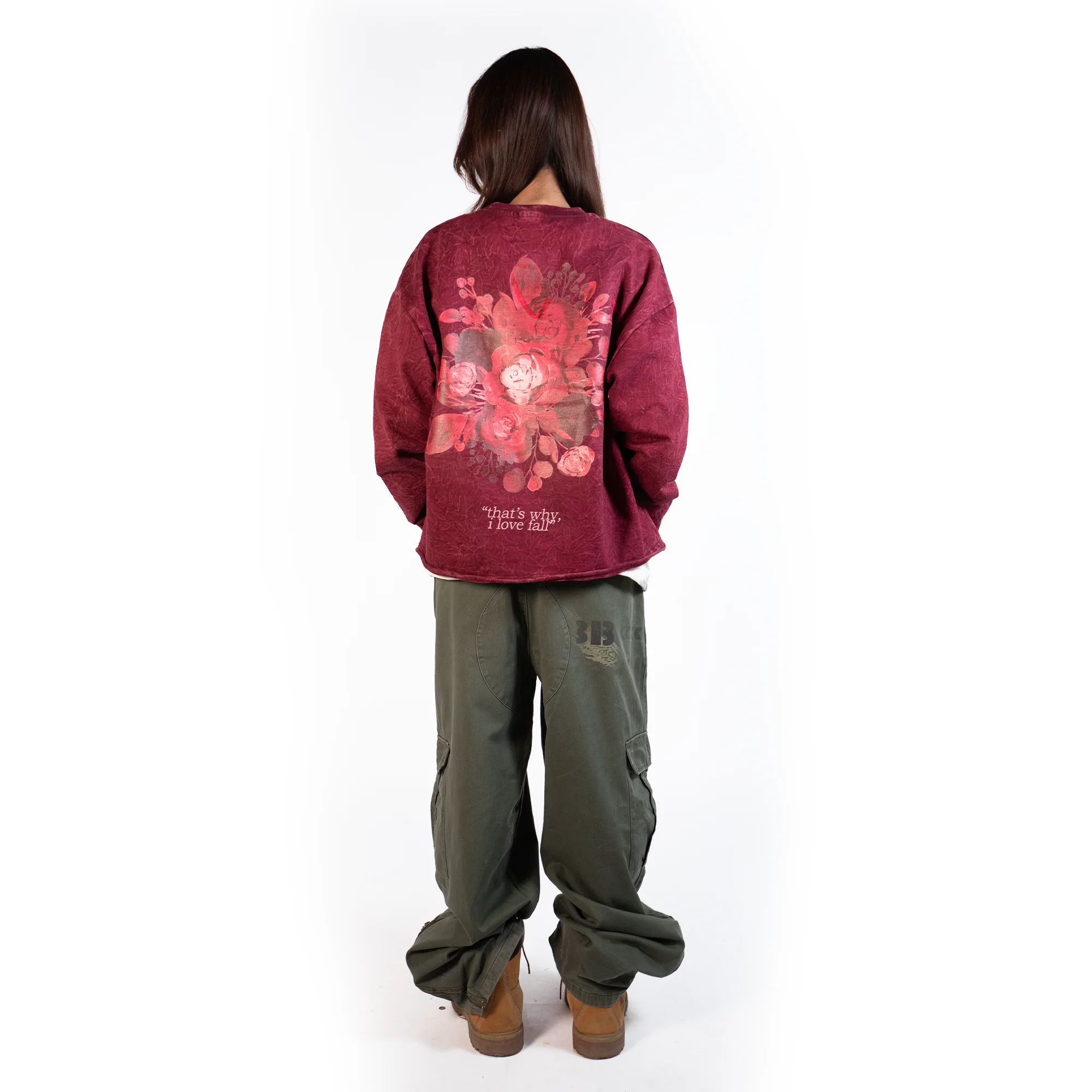 fell in love in oct washed boxy sweatshirt - Image 5