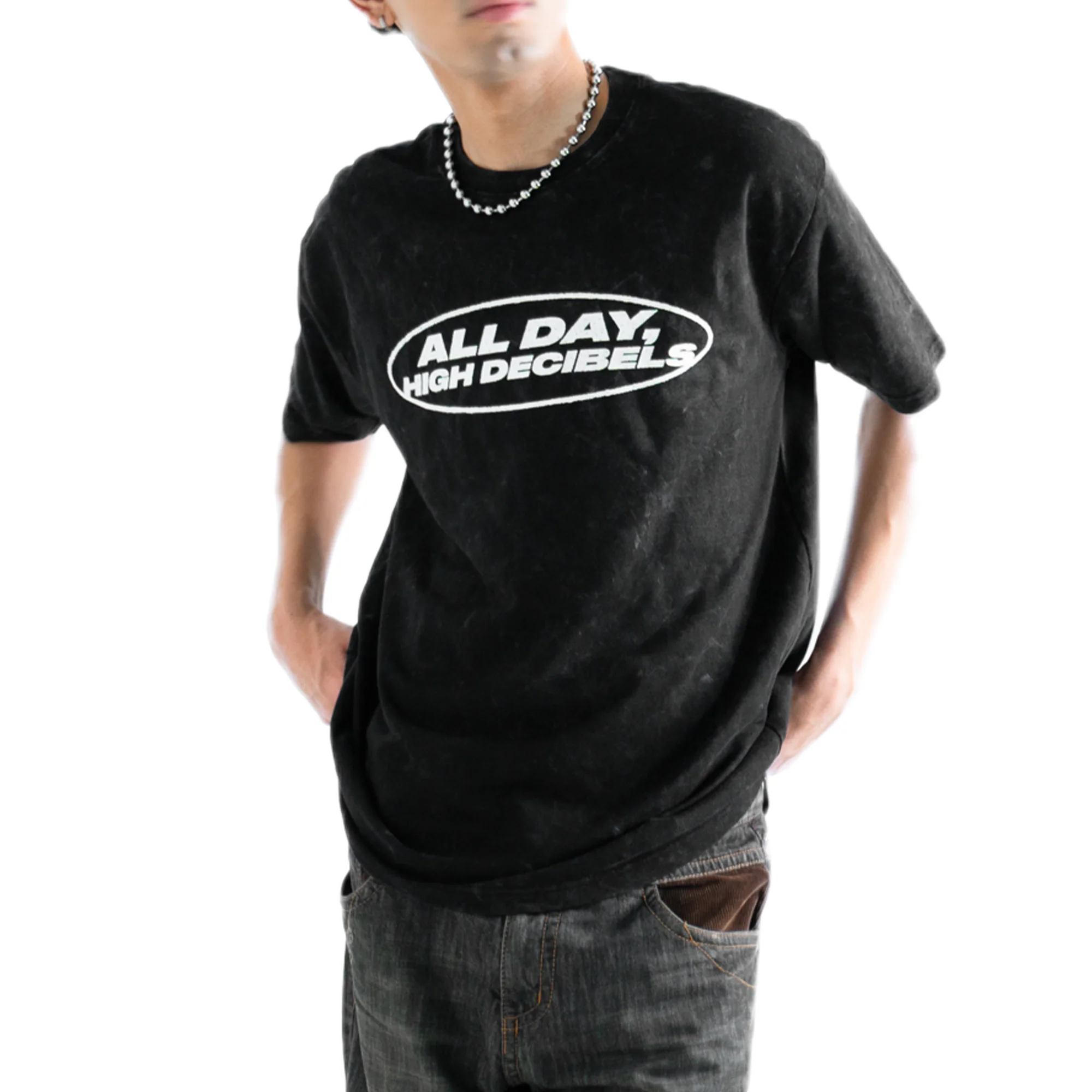 high decibels washed oversized tee - Image 3