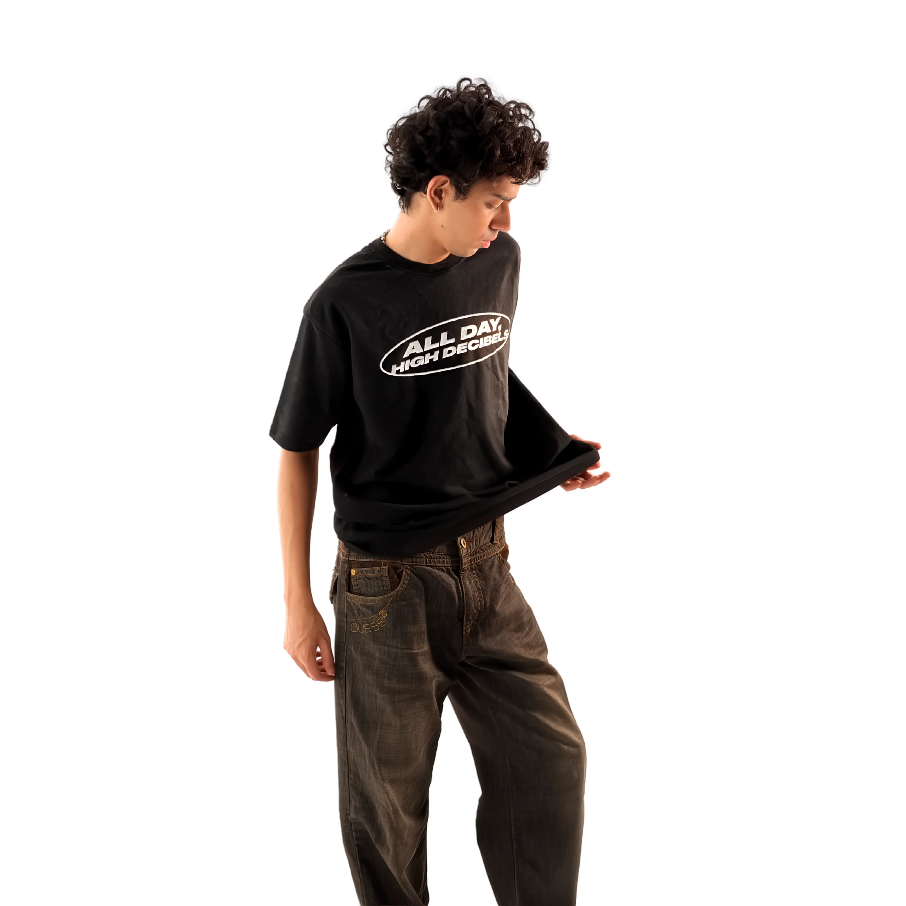 high decibels washed oversized tee - Image 4