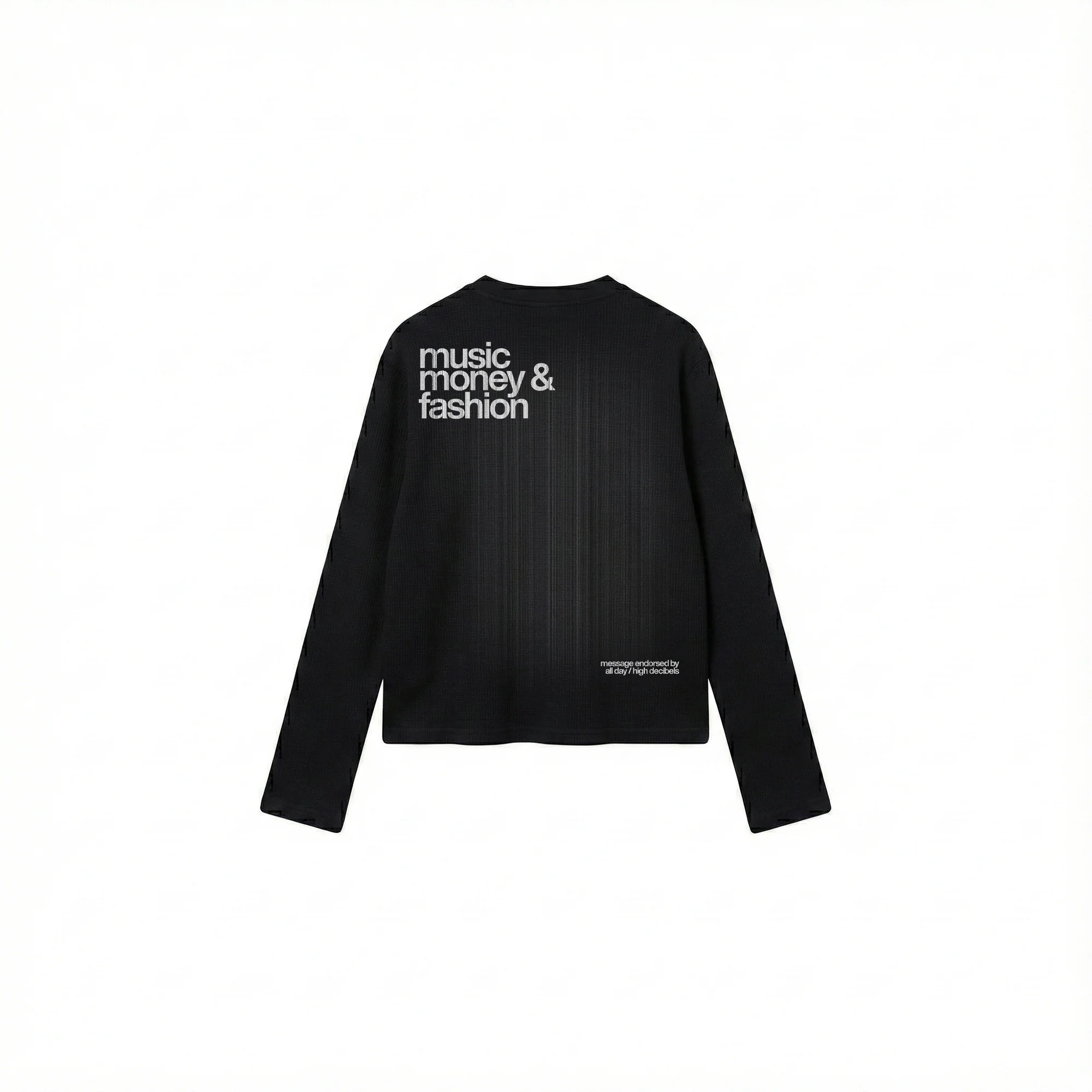 music money fashion waffle oversized full sleeve - Image 3